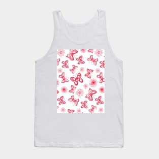 Seamless pattern with butterflies Tank Top